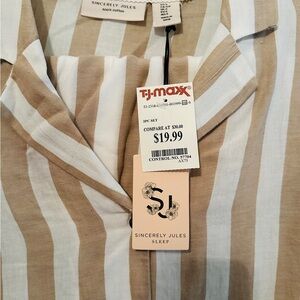 Sincerely Jules Striped Pajama Set